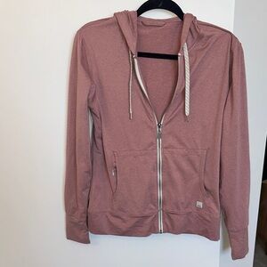 Vuori Women's Performance Hoodie Mauve Zip-Up